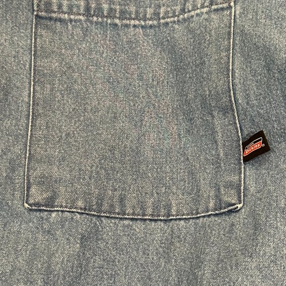 Dickies Men Long Sleeve Jean Work Shirt 3XL C13 - Picture 3 of 5